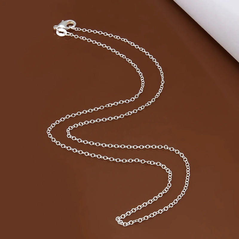 925 Sterling Silber Rolo Kette Halskette