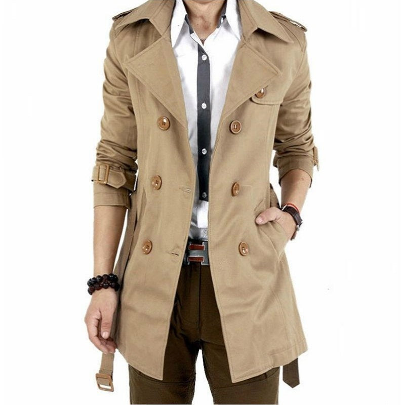 Klassische Retro herren Windjacke Smart Business Koreanische Zweireiher Slim Trendy Version