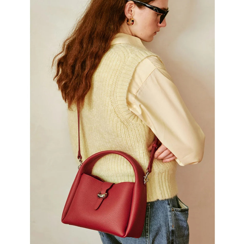 Bolso de hombro de cuero de lujo para mujer