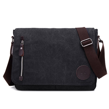Retro Canvas Single Shoulder Men's Bag Business Carrying 14 Inch - Dazpy