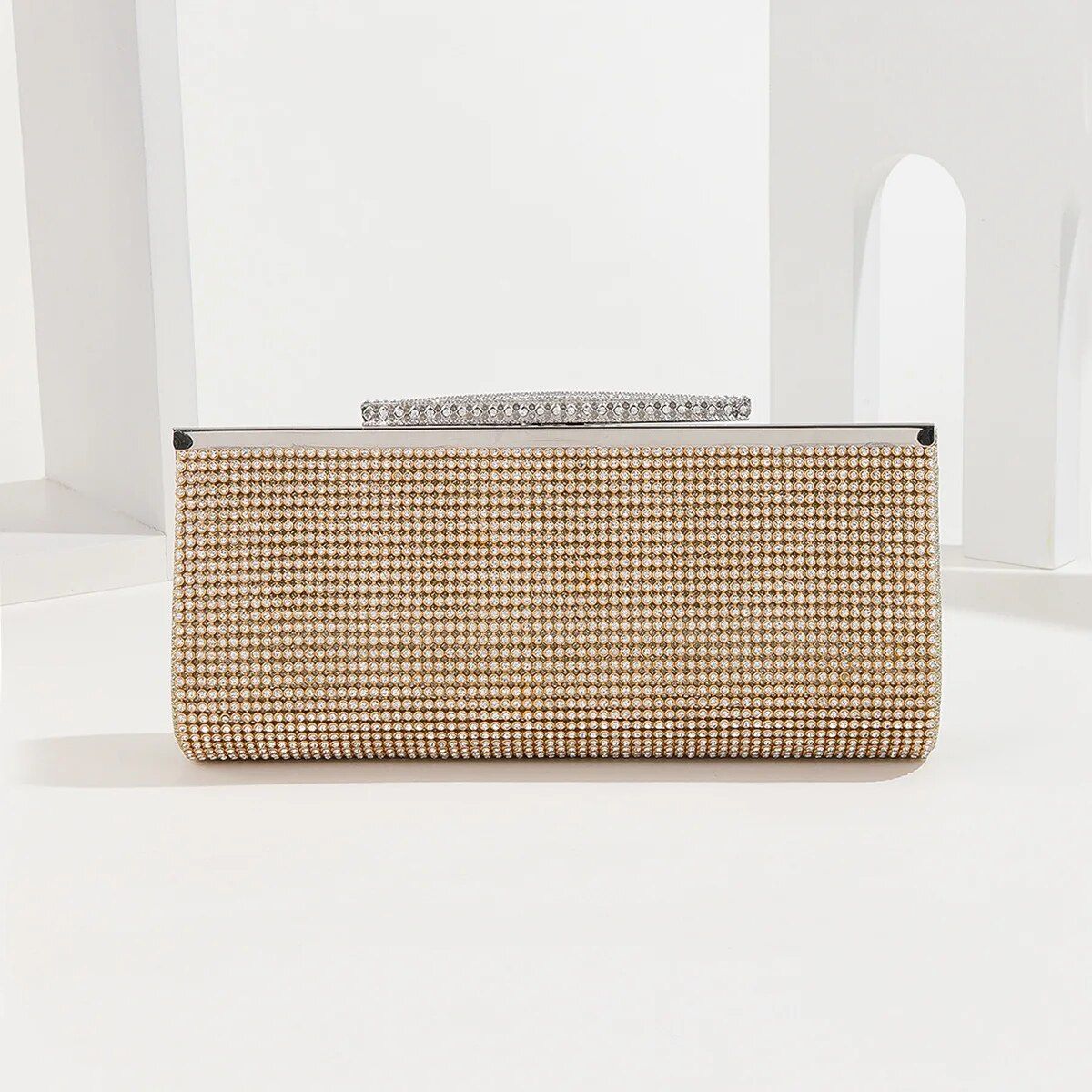 Clutch de noche con diamantes de imitación de Glamorous para mujer