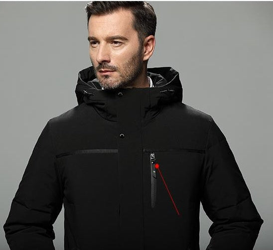 New Down Jacket Men's Mid-length Winter Thick Coat