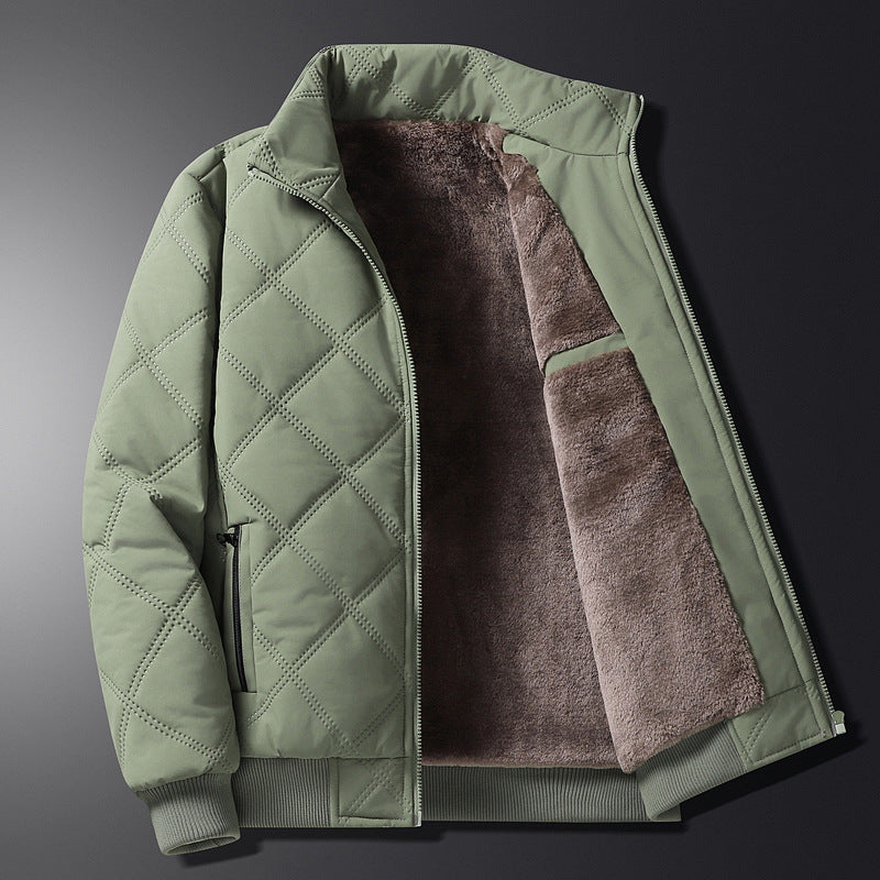 Abrigo con forro polar para otoño e invierno para hombre
