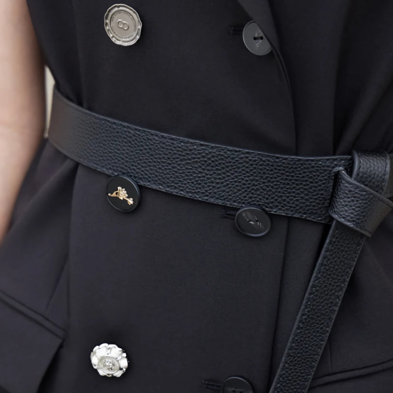 Chaleco cruzado minimalista