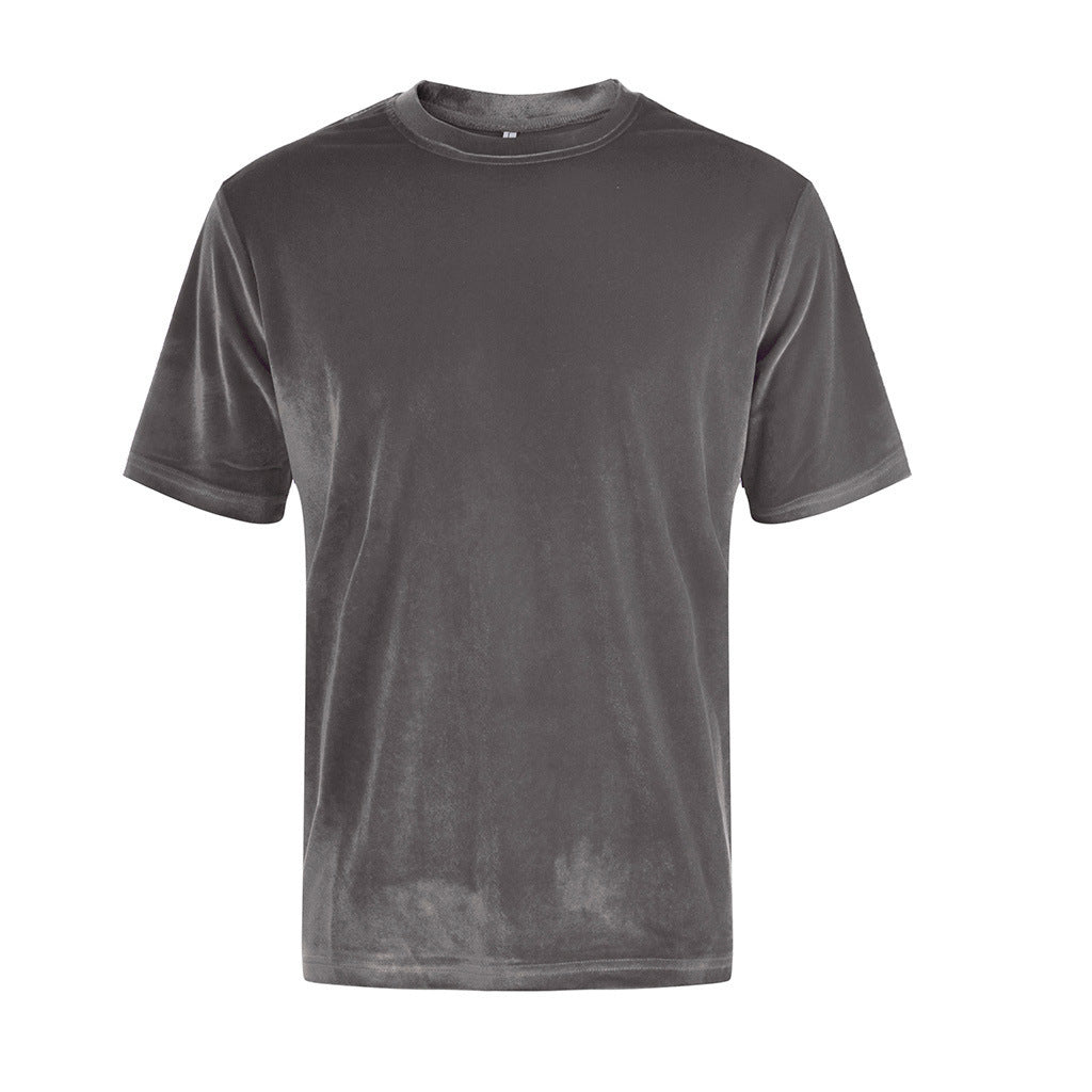 Einfarbiges Kurzarm-T-Shirt für den Sommer für Herren