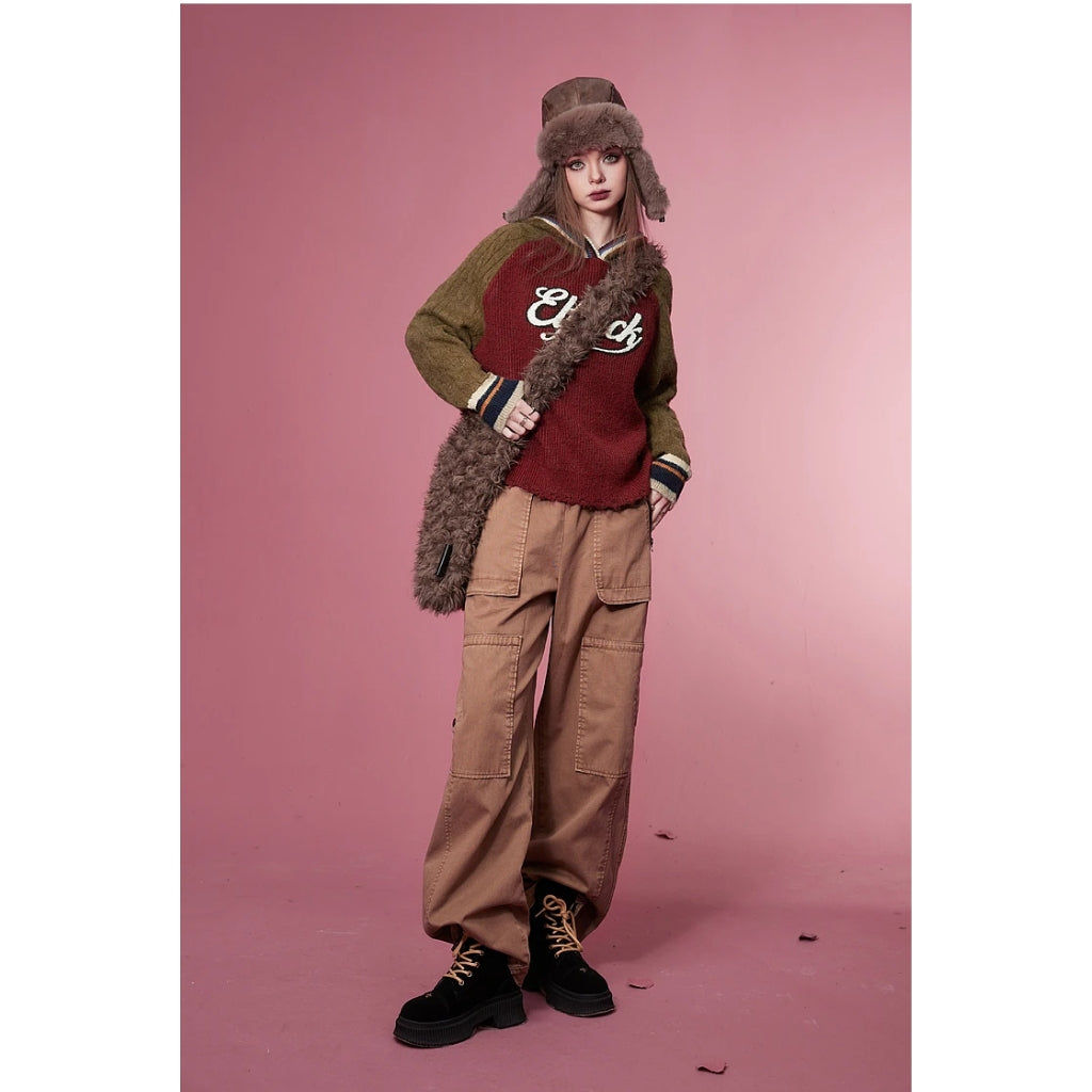 Weihnachts-Gyaru-Kapuzenpullover für Damen