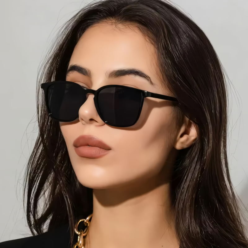 Eckige Cateye-Sonnenbrille im Retro-Stil mit UV400-Schutz