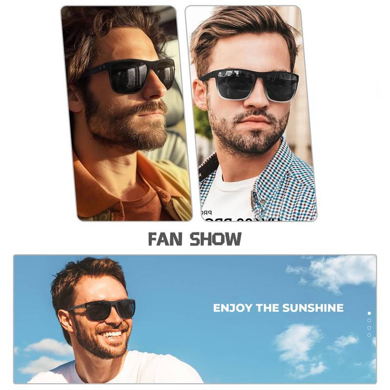 3 gafas de sol polarizadas cuadradas