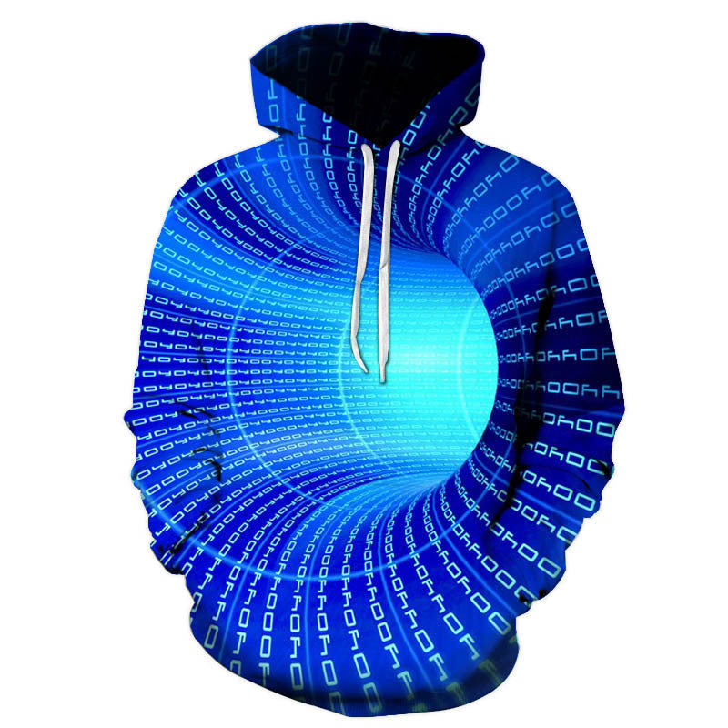 Modisches Kapuzensweatshirt mit 3D-Druck