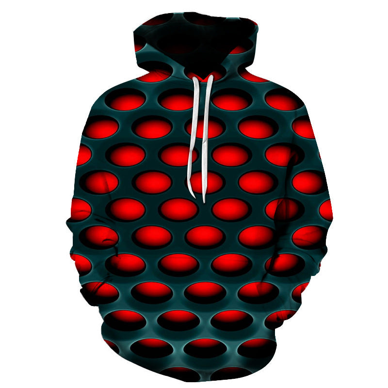 Modisches Kapuzensweatshirt mit 3D-Druck