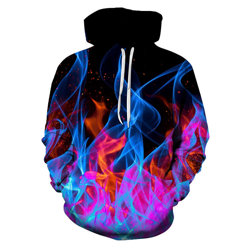Modisches Kapuzensweatshirt mit 3D-Druck