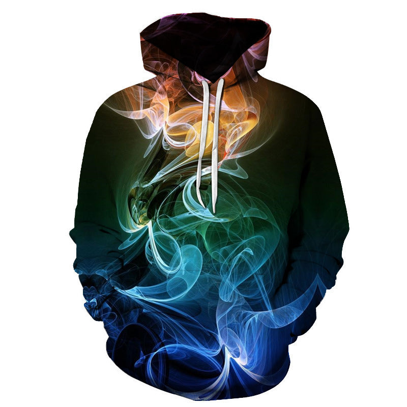 Modisches Kapuzensweatshirt mit 3D-Druck