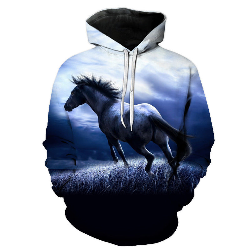 3D-Digitaldruck Modetrend Kapuzenpullover Hoodie