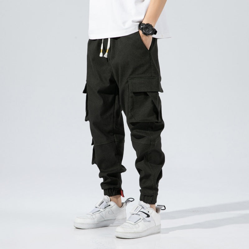 Frühling Und Herbst Herren Casual Hosen Lose Breite Bein
