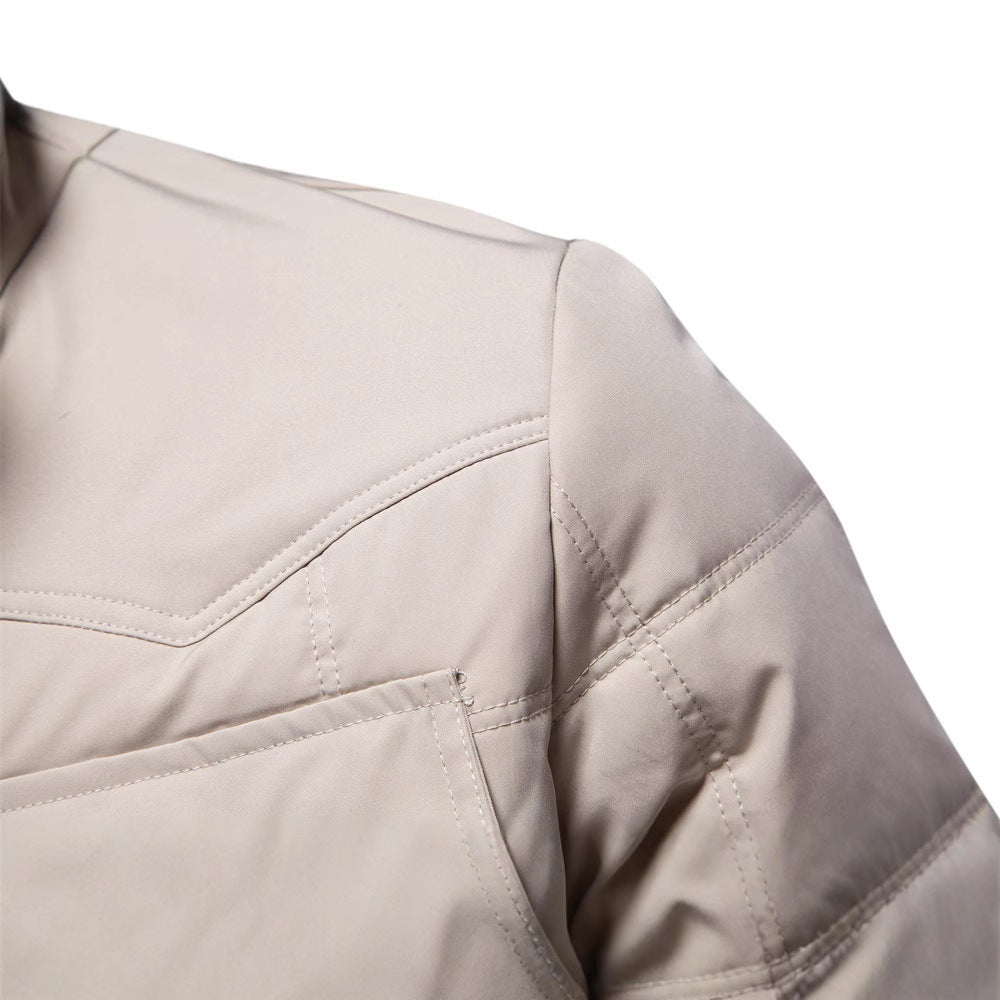 Chaqueta informal de moda para hombre con cuello alto y nuevo otoño e invierno