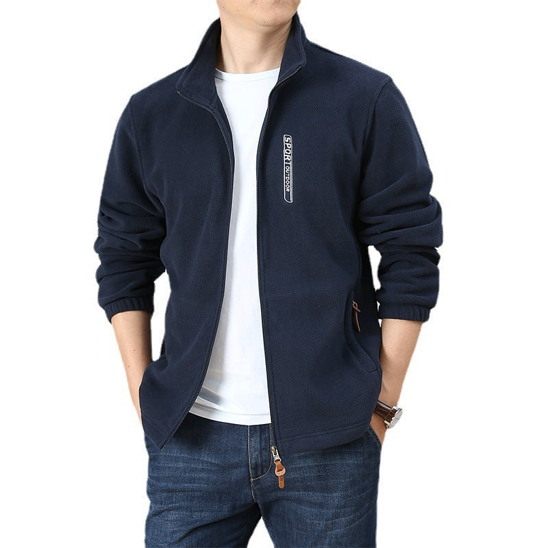 Suéter holgado de polar cálido, tipo cárdigan, chaqueta de gran tamaño