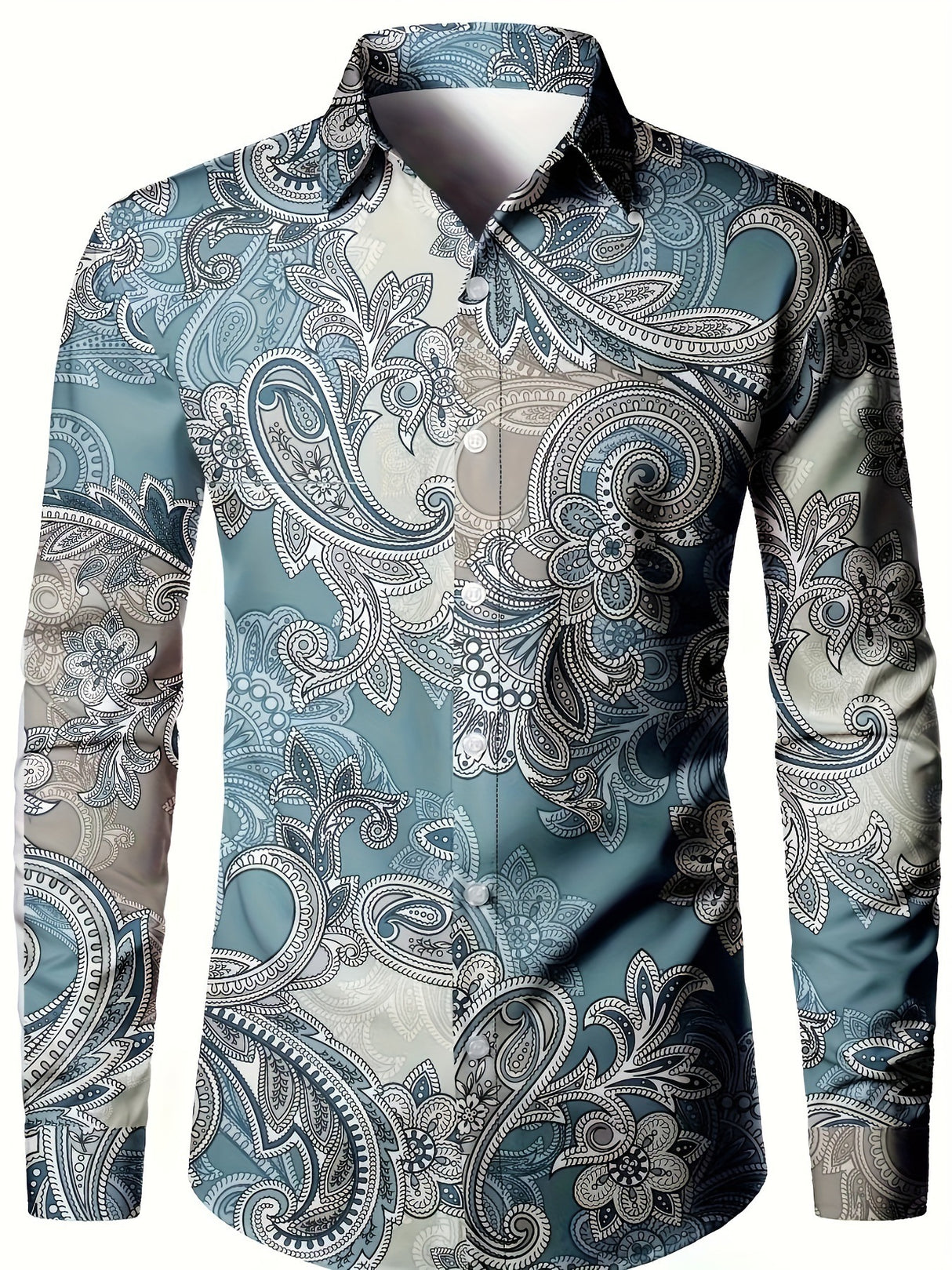 Camisa de hombre con impresión digital 3D estilo americano