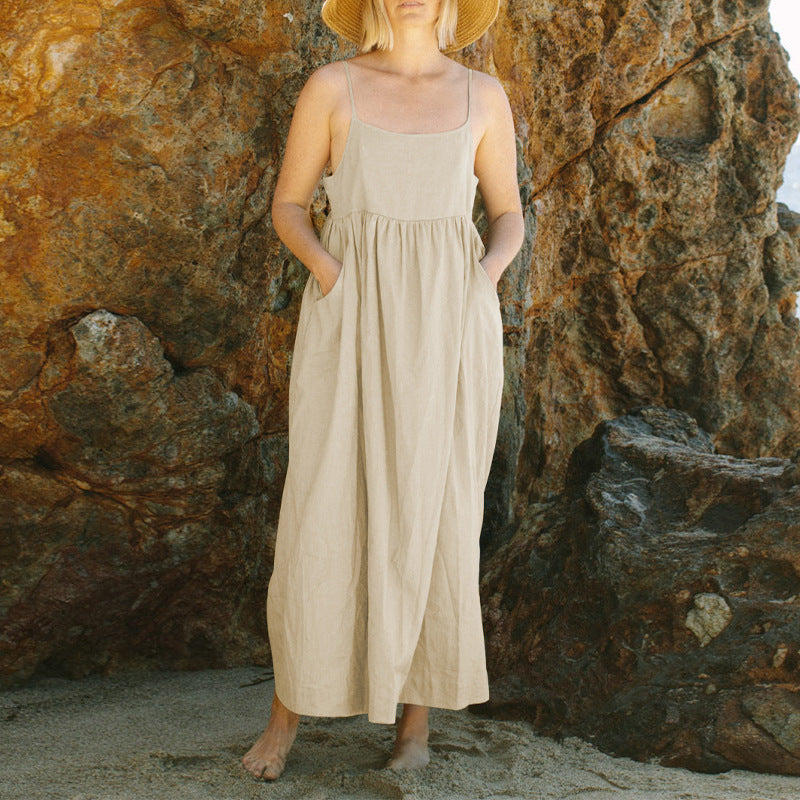 Damen Slingkleid aus Baumwolle im französischen Design