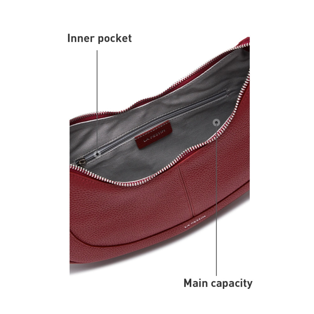 Elegante bolso de mano de piel con gran capacidad