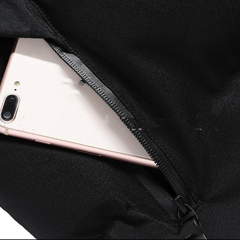 Einfarbige Kapuzenkleidung aus Samt und Baumwolle für Herren