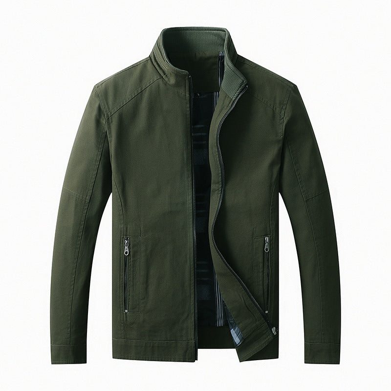 Chaqueta de cuello alto de otoño y abrigo de algodón de terciopelo
