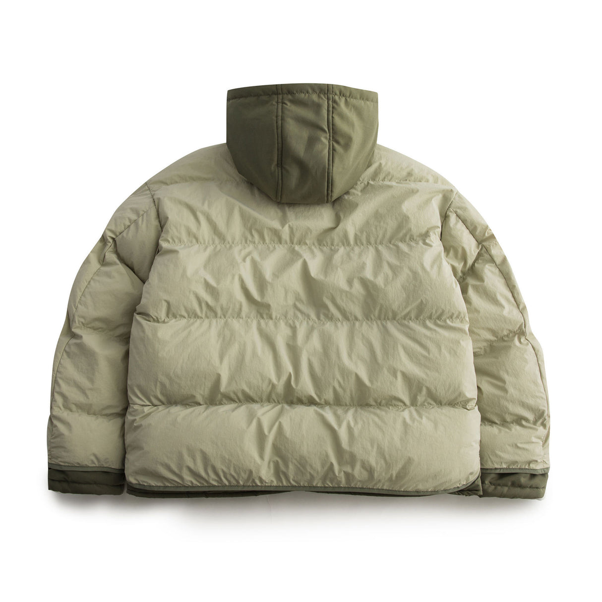 Chaqueta de trabajo con capucha de dos piezas falsa retro Chaqueta acolchada de algodón Chaqueta gruesa y cálida