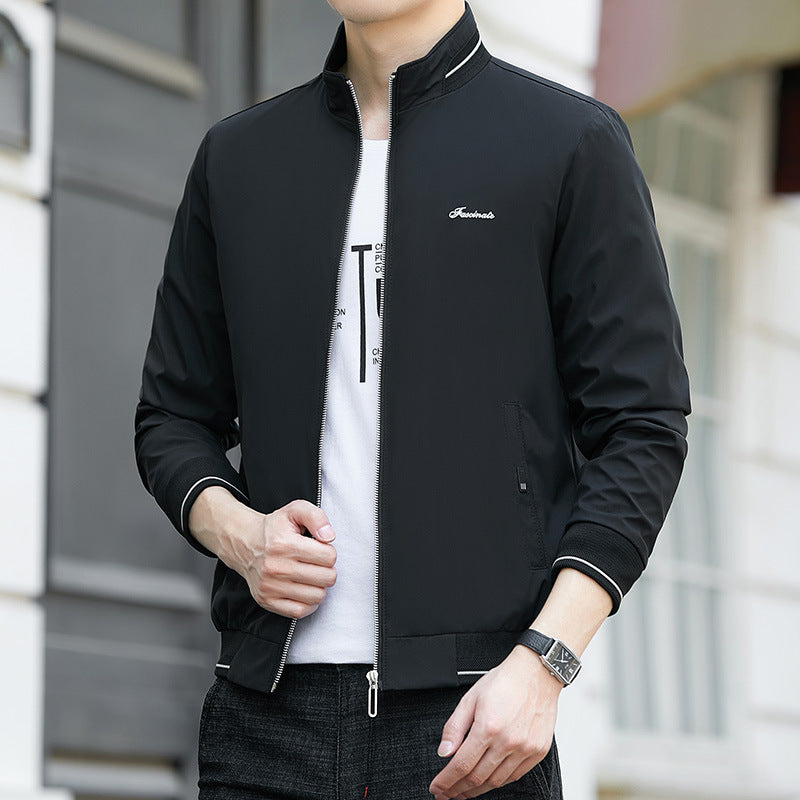 Chaqueta estilo coreano para hombre, ropa informal de talla grande