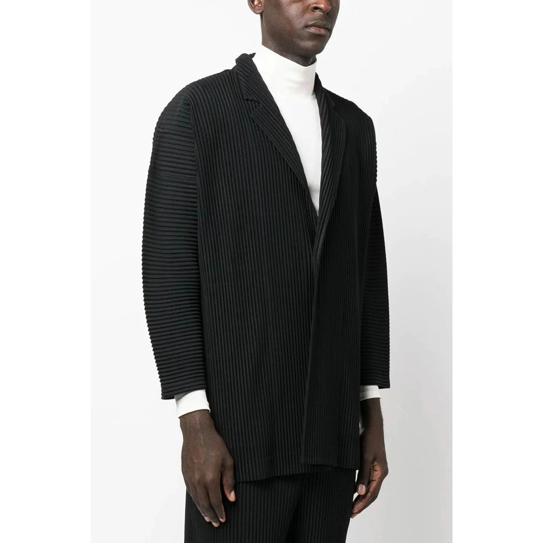 Lässiger Plissee-Blazer für Herren