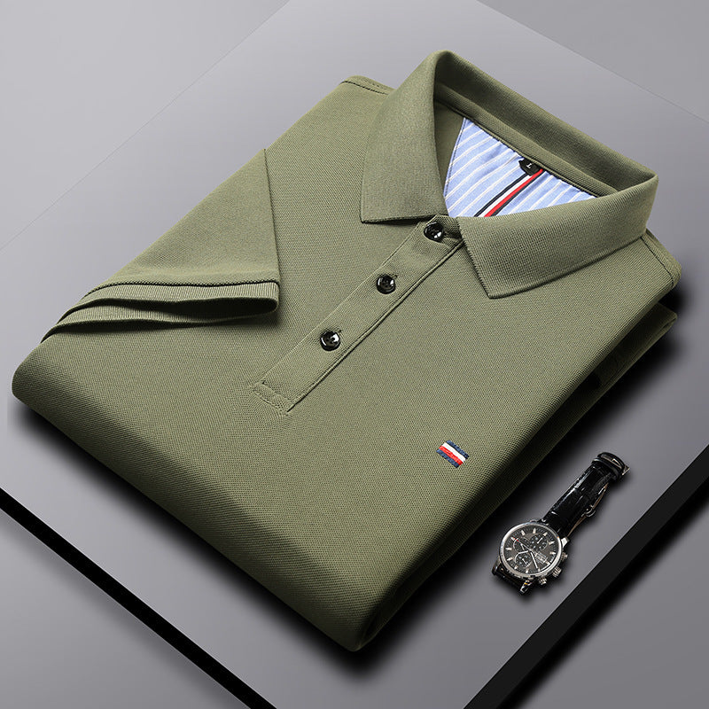 Camiseta tipo polo de verano para hombre, camiseta de manga corta con solapa, camiseta de verano moderna, ligera, informal, con cuello
