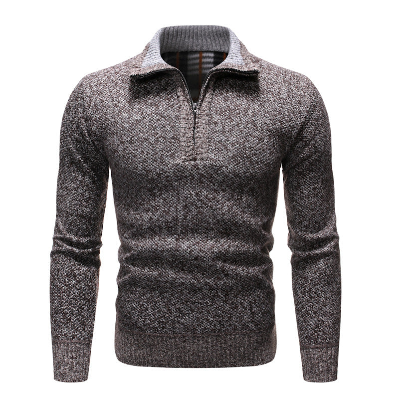 Men's lapel sweater