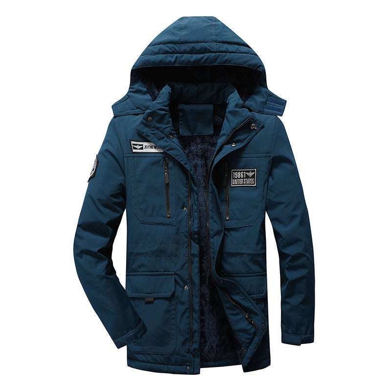 Fashion mid-length cotton coat