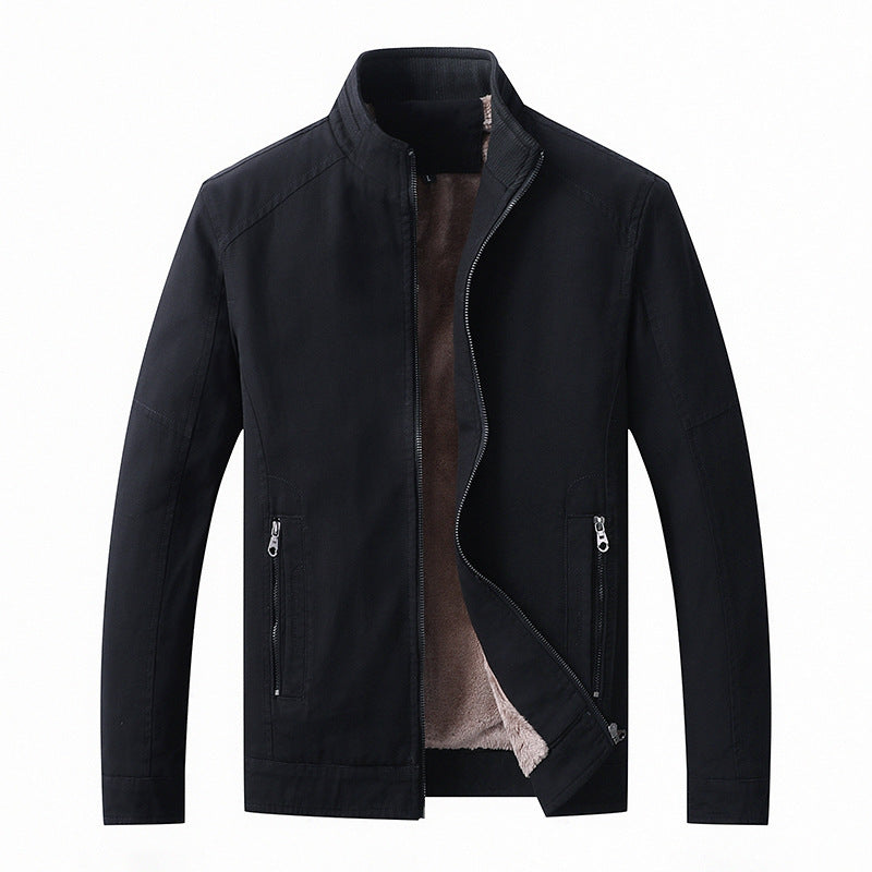 Chaqueta de cuello alto de otoño y abrigo de algodón de terciopelo