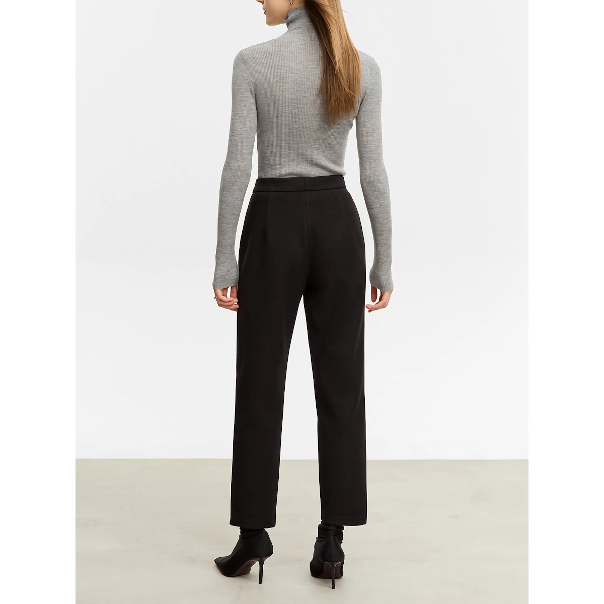 Stylish High Waist Slim Tapered Women's Casual Pants