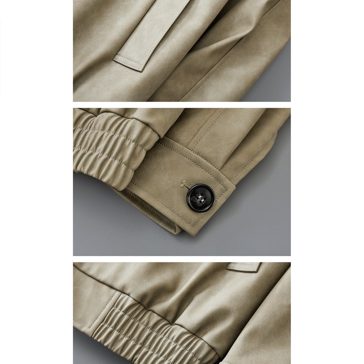 Casual Korean Retro Two-tone Men's Coat