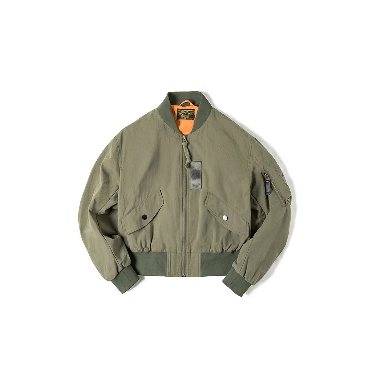 Chaqueta bomber universitaria retro para mujer