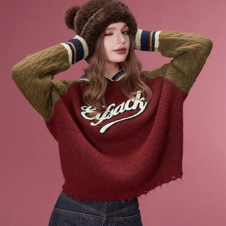 Weihnachts-Gyaru-Kapuzenpullover für Damen