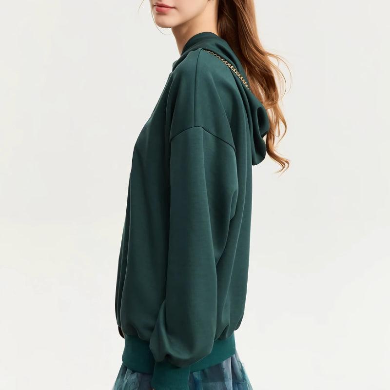 Lässiges Herbst-Kapuzenpullover