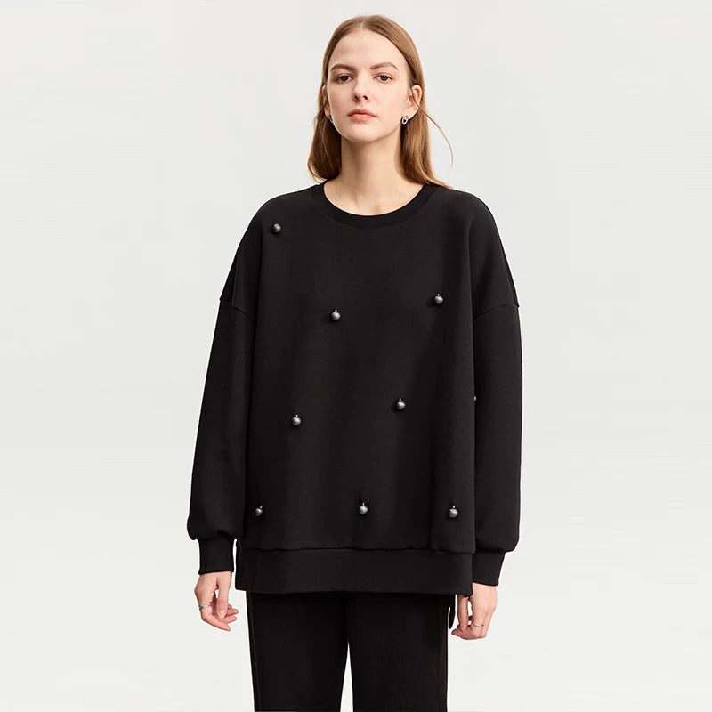 Lässiges Oversize-Sweatshirt mit Rundhalsausschnitt