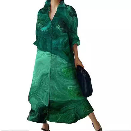 Nuevo vestido de lunares con temperamento de moda