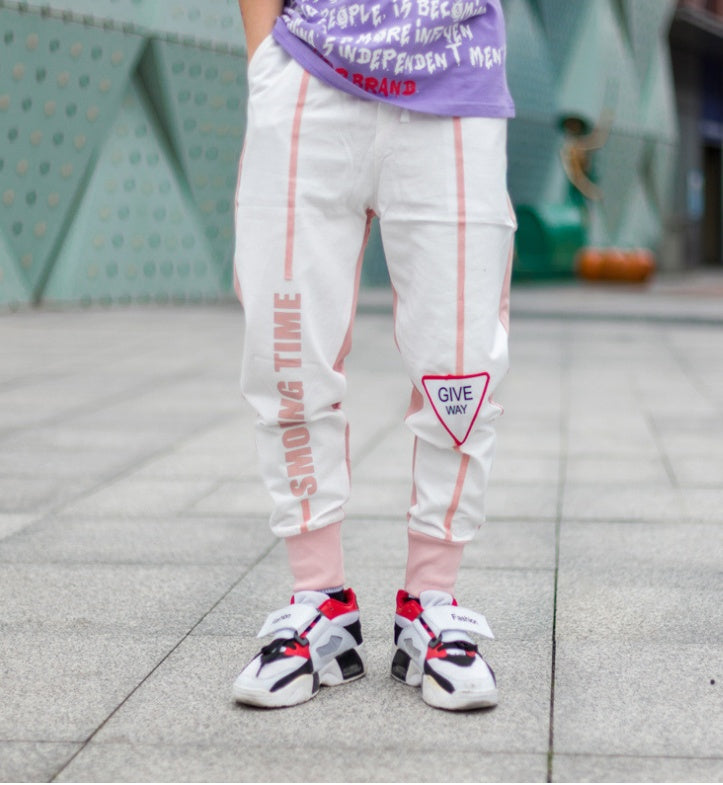 Pantalones casuales de estilo hip hop para hombre, estilo europeo y americano, pantalones de chándal con estampado de hip hop de estilo callejero, pantalones de verano para hombre