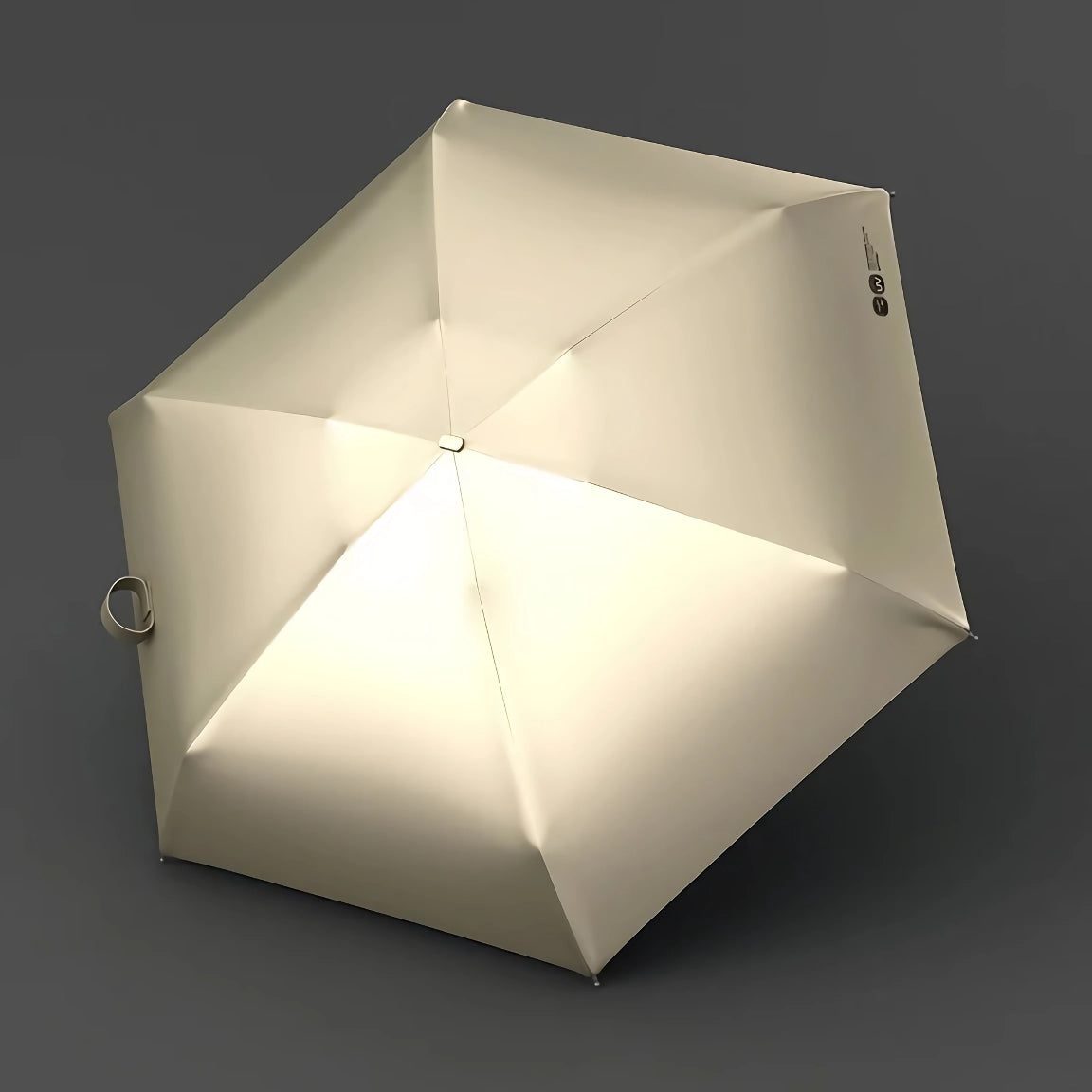 Tragbarer Mini-Regenschirm mit UV-Schutz – Titan-Gold-Beschichtung