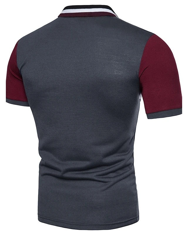 Moda para hombre Patchwork Moda Mangas cortas