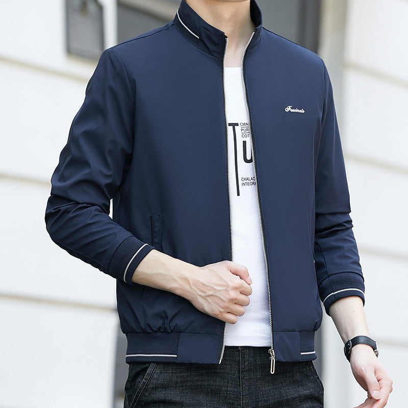 Chaqueta estilo coreano para hombre, ropa informal de talla grande