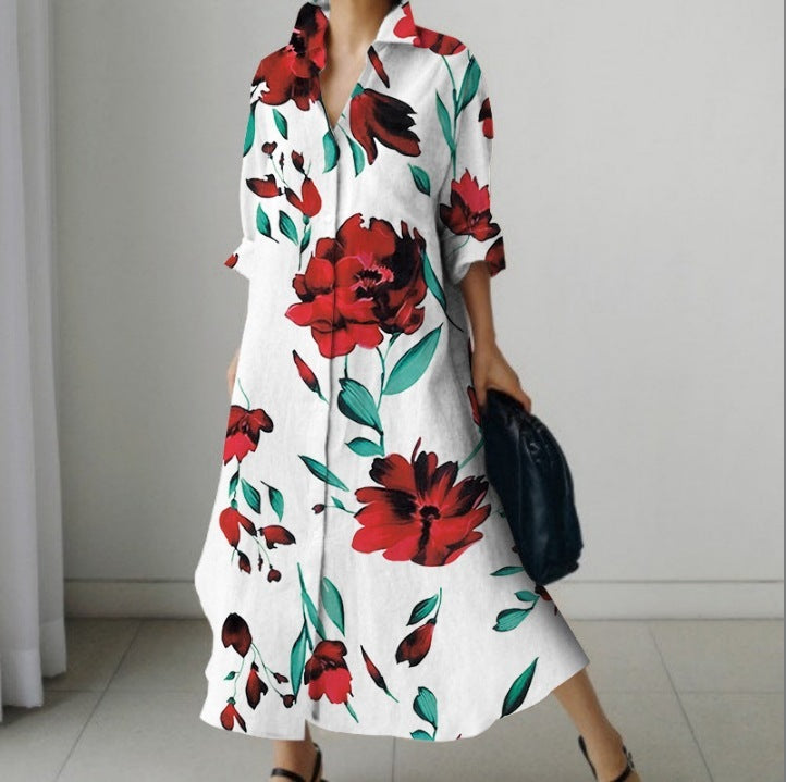 Nuevo vestido de lunares con temperamento de moda