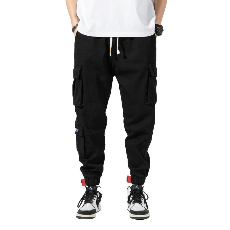 Frühling Und Herbst Herren Casual Hosen Lose Breite Bein