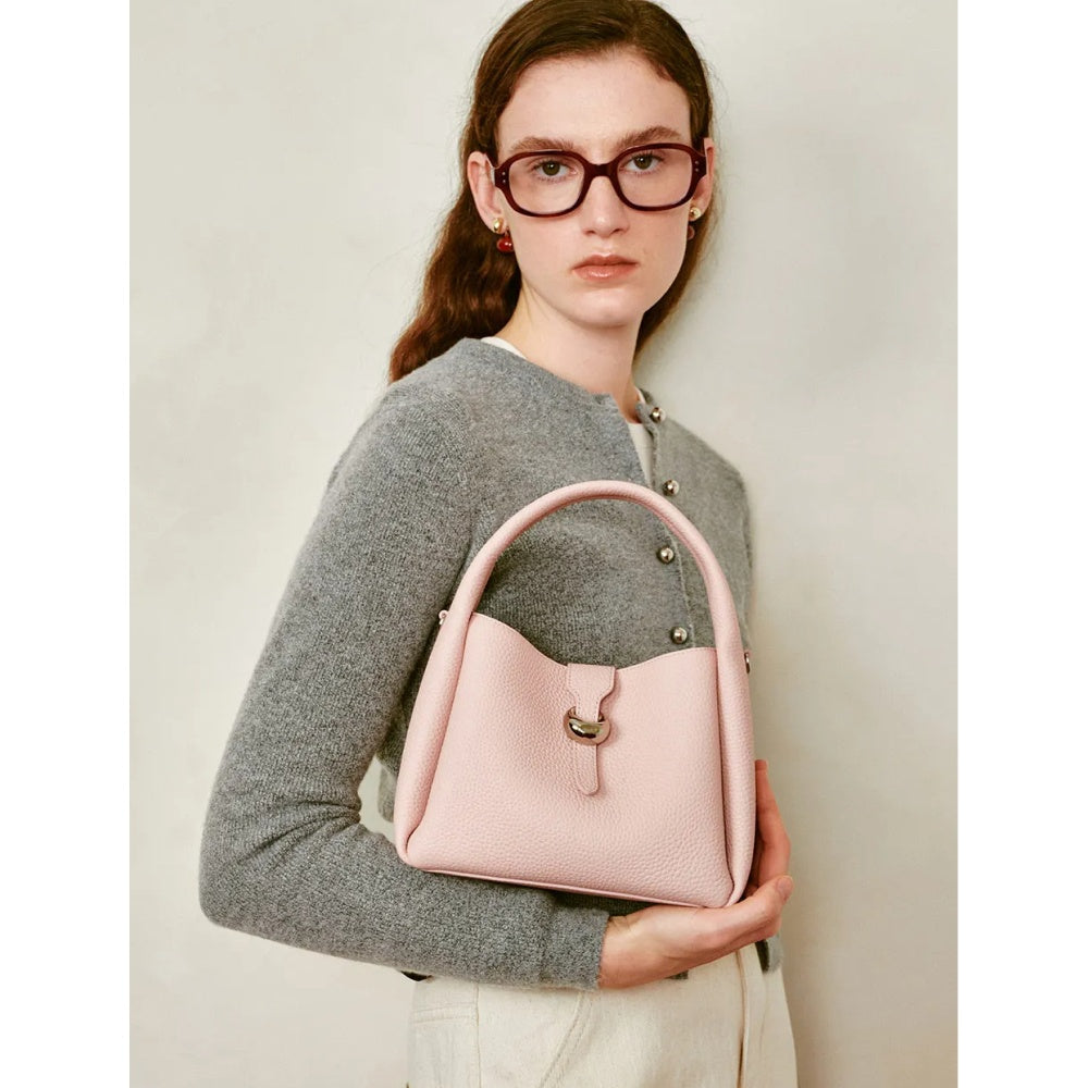 Bolso de hombro de cuero de lujo para mujer