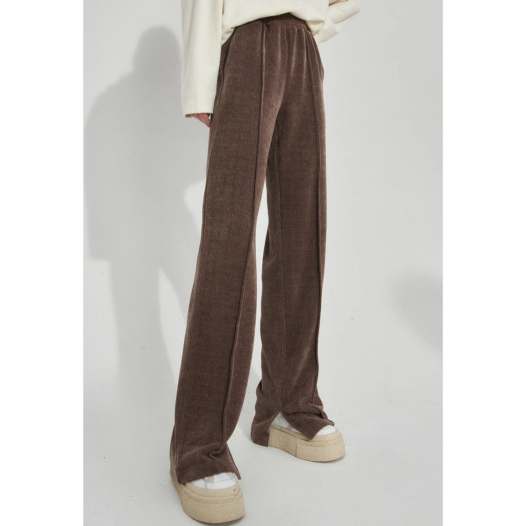 Pantalones deportivos casuales de cintura alta para mujer