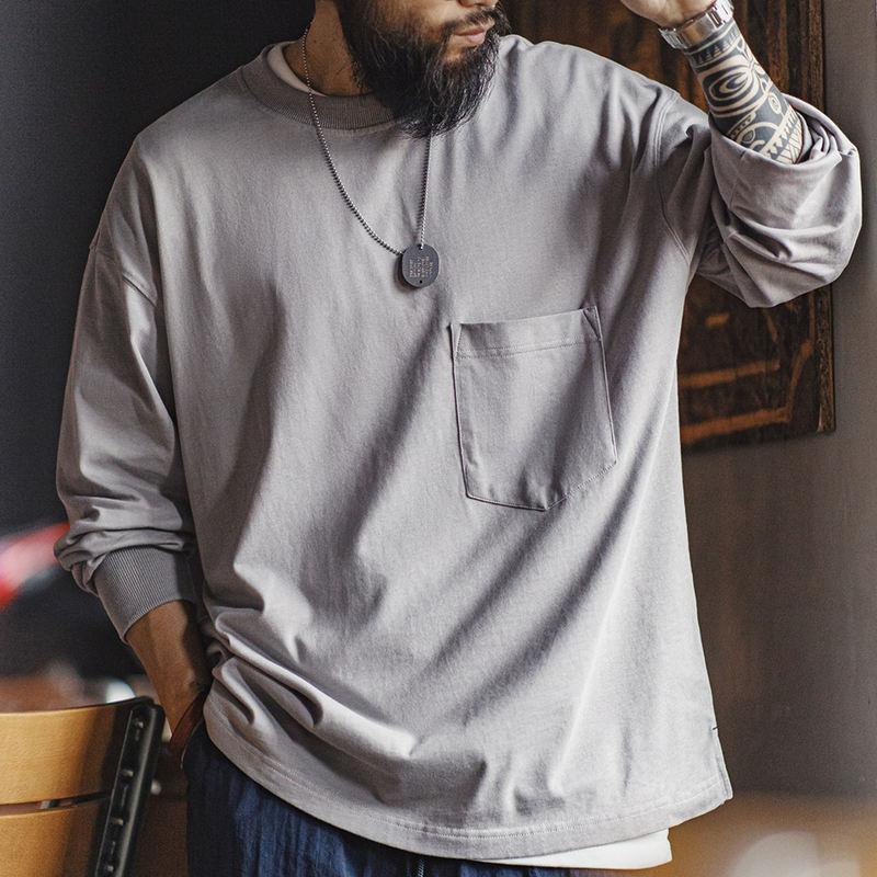 Lässiges Langarm-T-Shirt für Herren