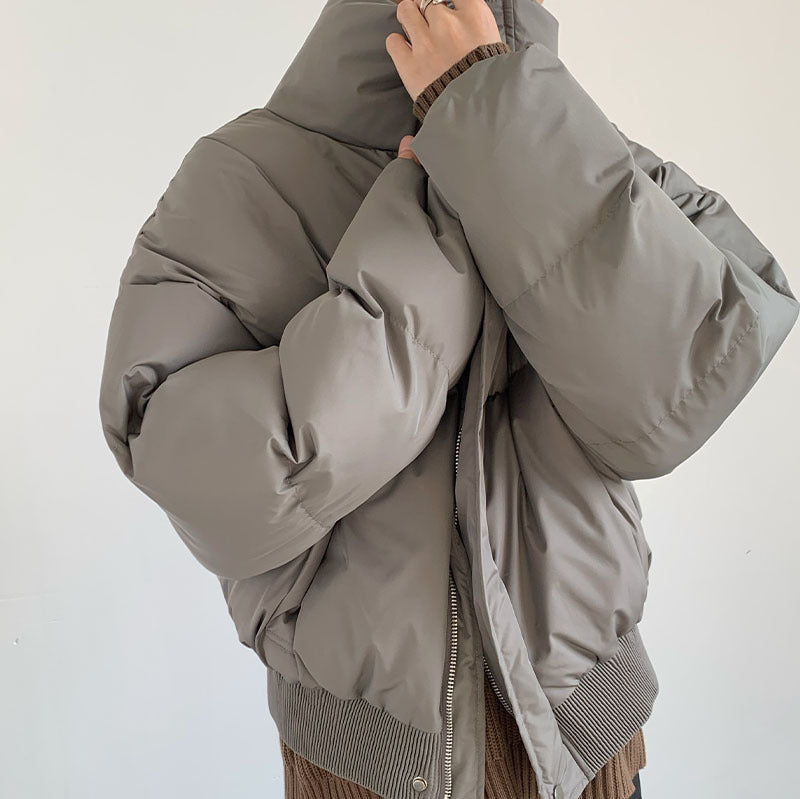 Winter Baumwolle Kleid Männer Lose Revers Dicken Warmen