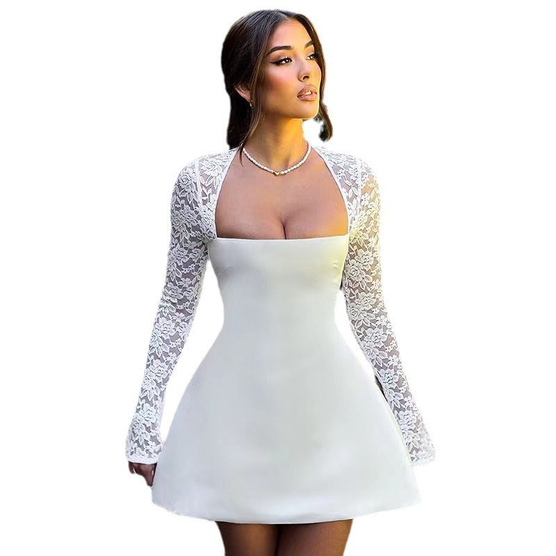 Vestido Pure Desire Slim-fit Lazy A-Line Falda